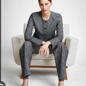 NEW SPANX spanx ponte lady jacket in classic black plaid